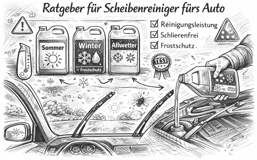 Klare Sicht, sichere Fahrt: Der ultimative Ratgeber für Scheibenreiniger und Wischwasser 2026